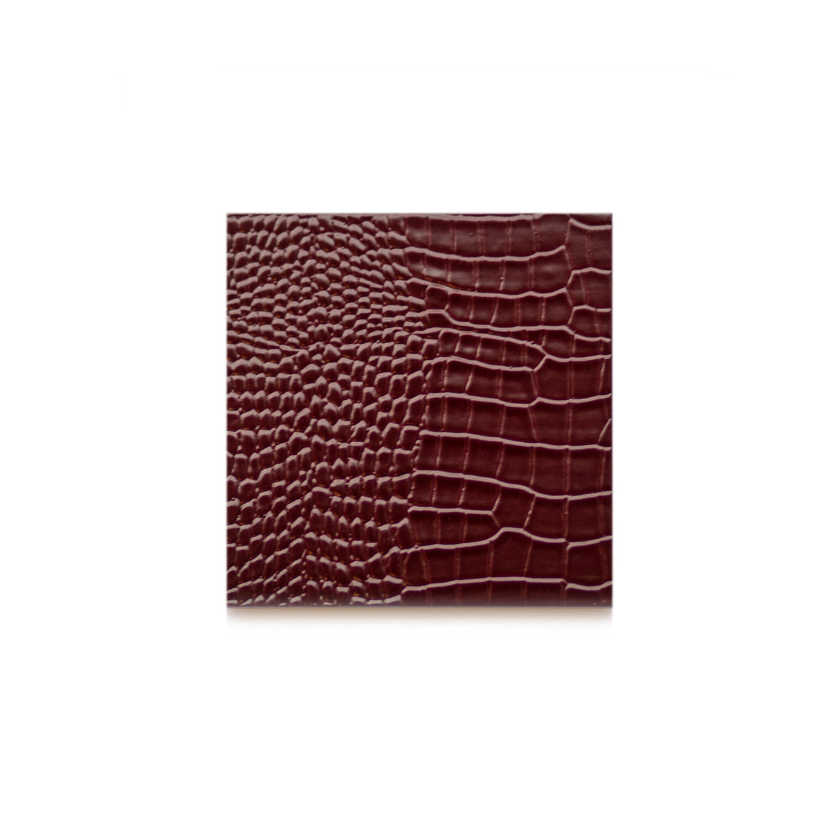 Coaster - Faux Python Burgundy