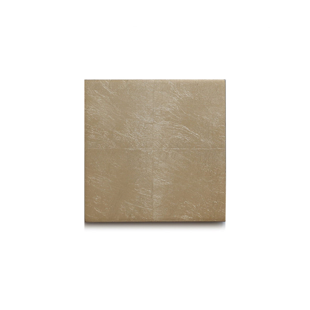 Silver Leaf Coaster - Chic Matte Champagne