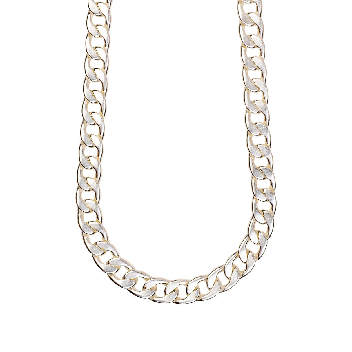 Curb Chain Silver 21"