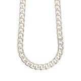 Curb Chain Silver 21"