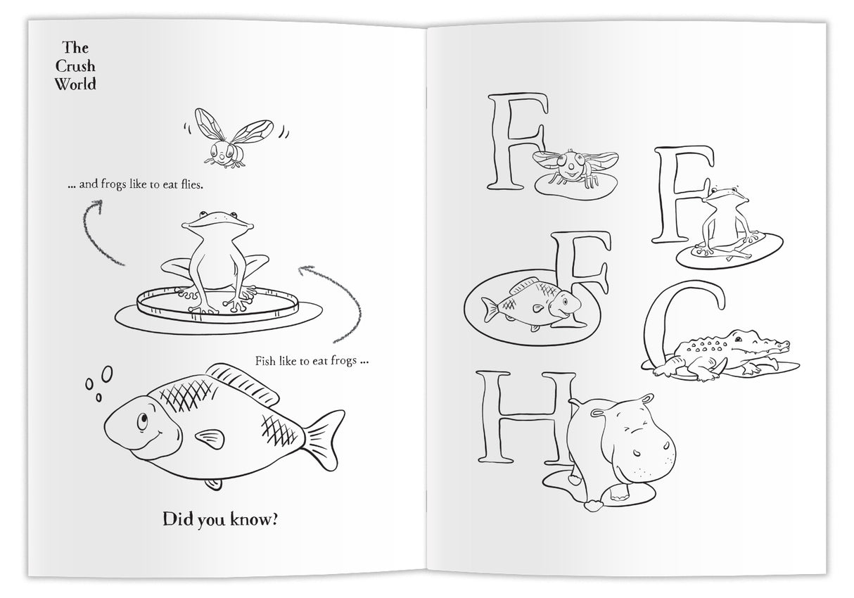 Frog Crush Colouring Book