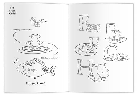 Frog Crush Colouring Book