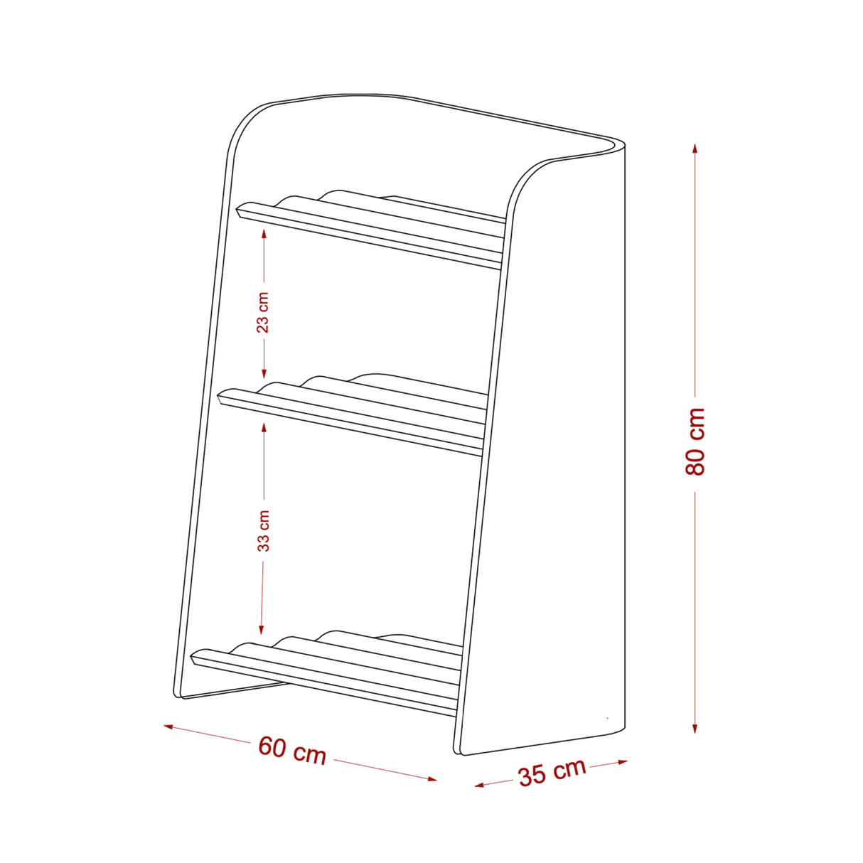 Curvy Bookcase