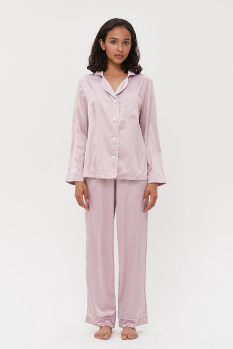 Pink Satin Pyjamas