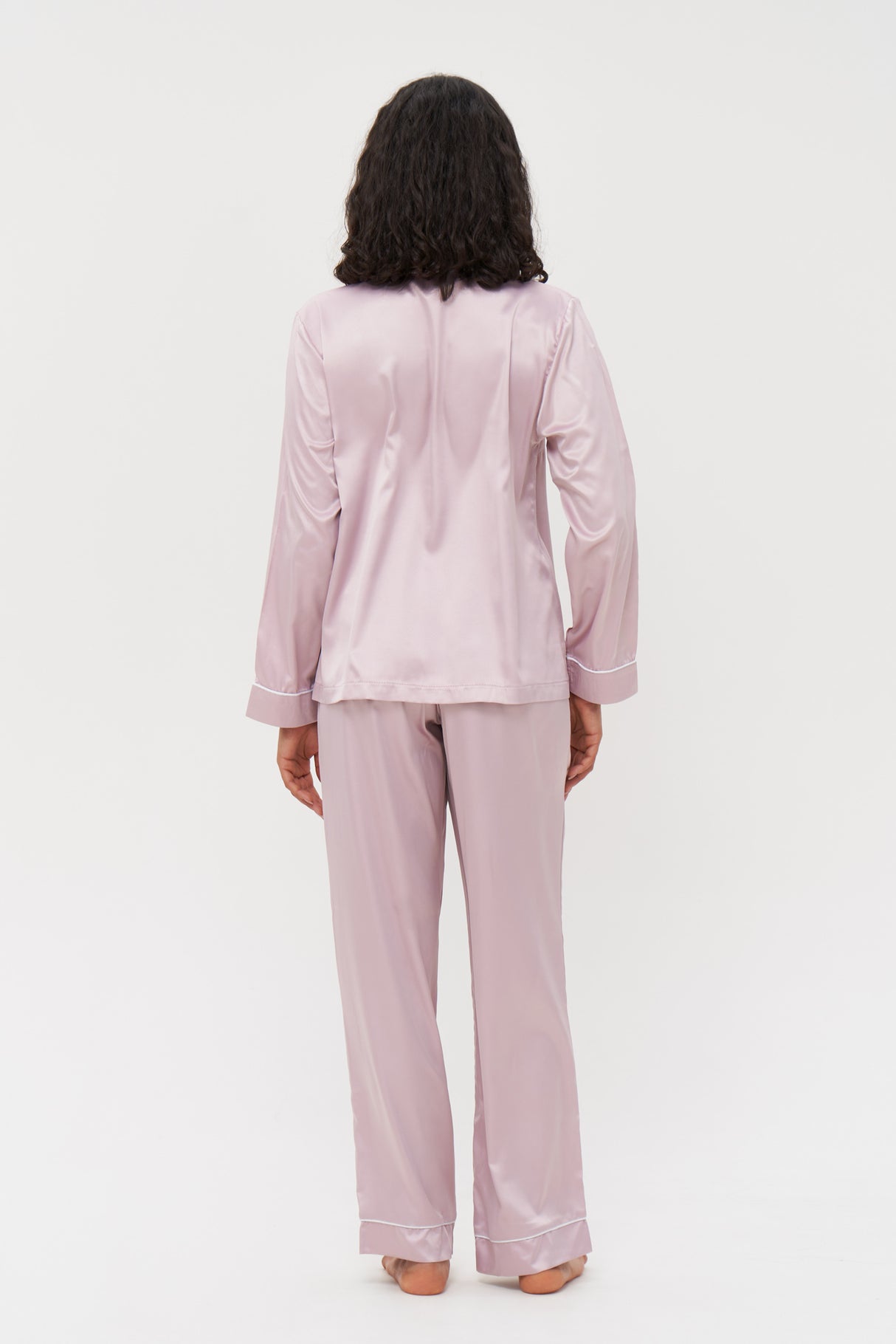 Pink Satin Pyjamas