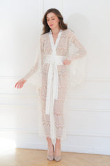 See Through Lace Dressing Gown