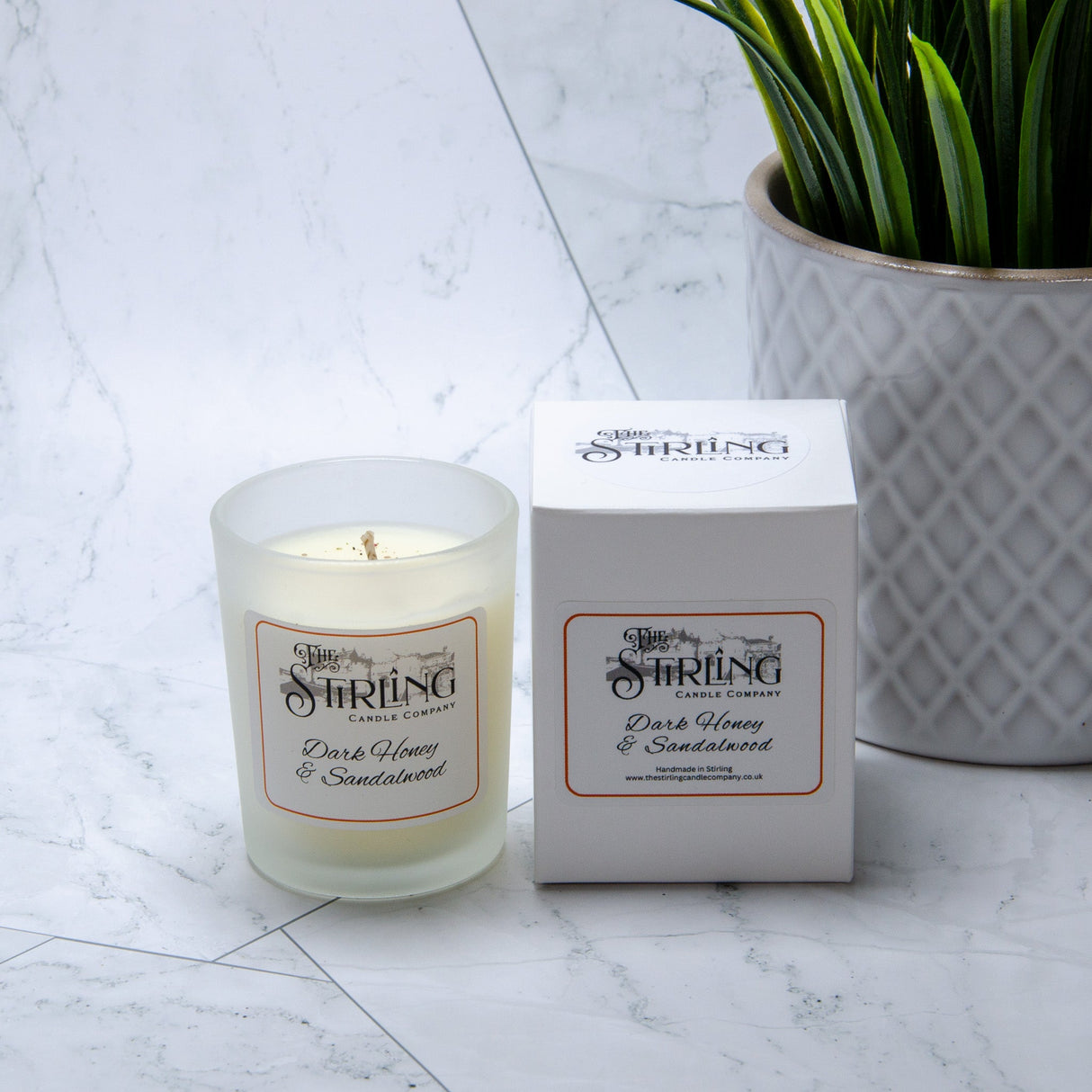 Dark Honey & Sandalwood - Small Candle