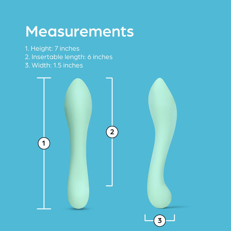 So Divine Discreet Silicone G-Spot Dildo Aqua