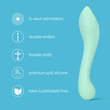 So Divine Discreet Silicone G-Spot Dildo Aqua