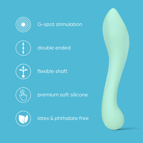 So Divine Discreet Silicone G-Spot Dildo Aqua