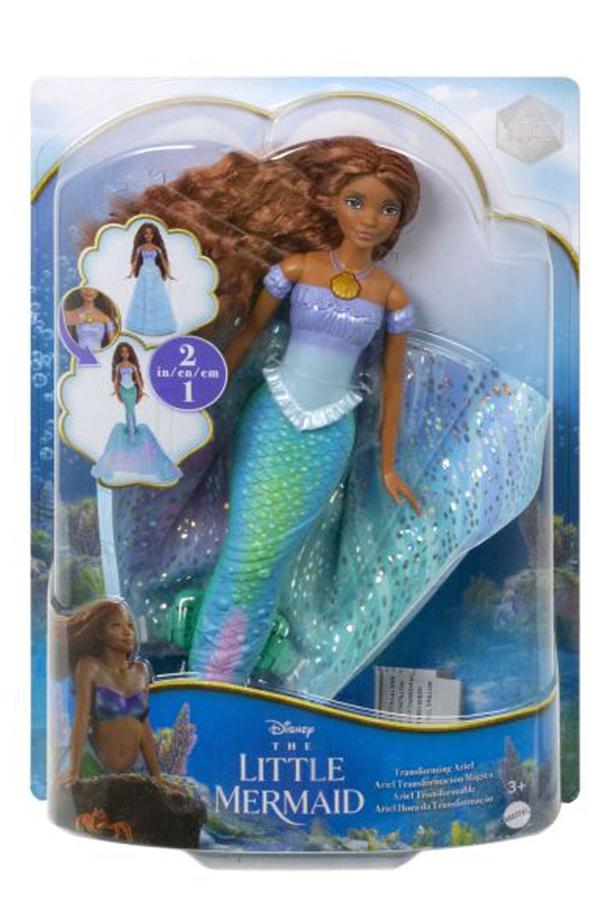 The Little Mermaid Transforming Ariel Doll