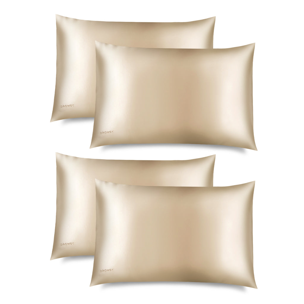 Dusty Gold Silk Pillowcase
