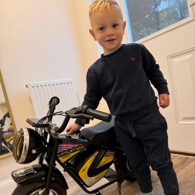 NEW LittleTrax Kids Electric Monkey Bike 350w Dirt bike ride on toy similar to 50cc off road bike