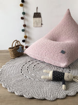 Knitted Bean Bag KIDS | PALE PINK