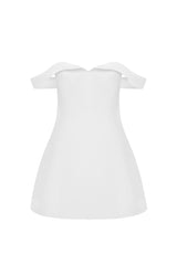 EBONY MINI DRESS - WHITE