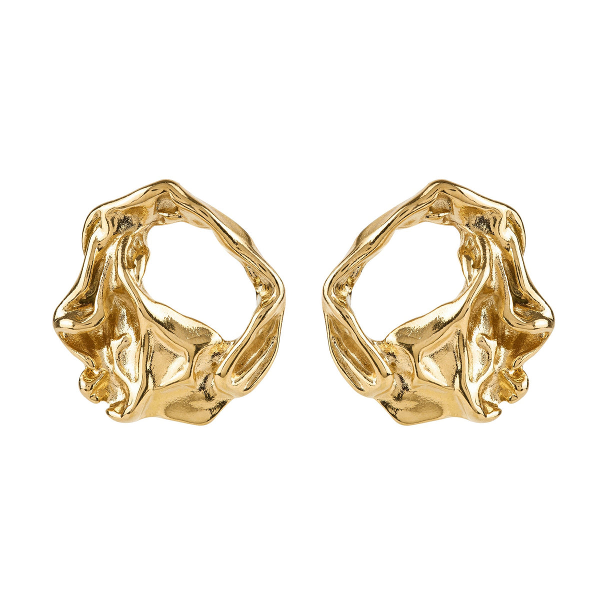 Molten Disc Earrings