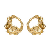 Molten Disc Earrings