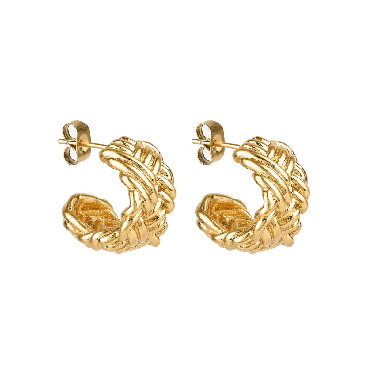 Herringbone Hoops
