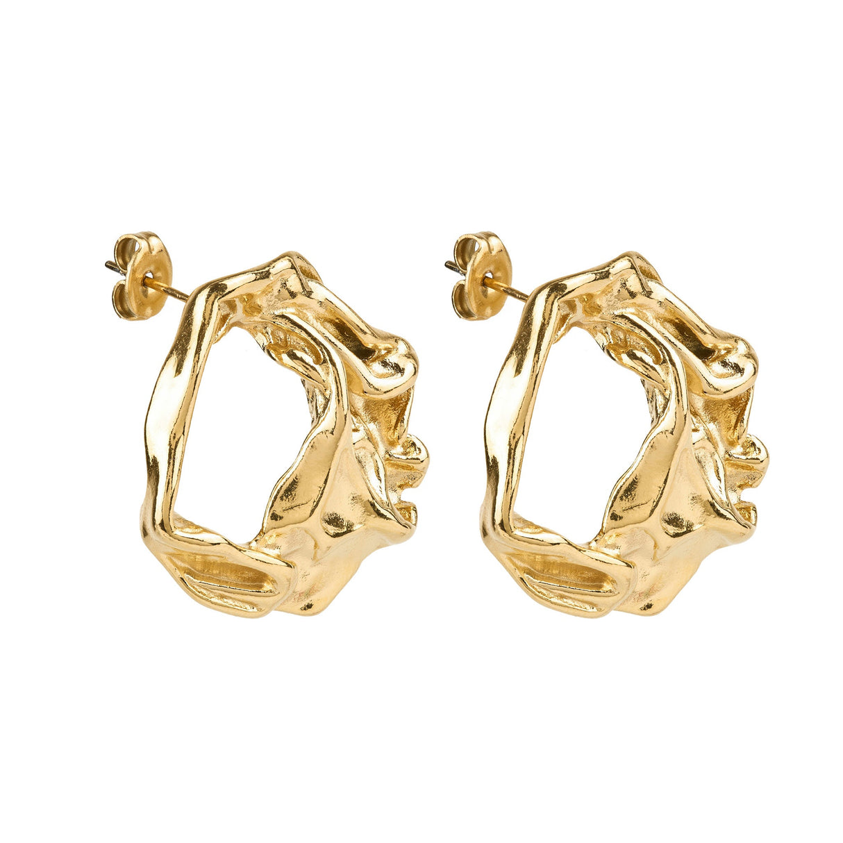 Molten Disc Earrings
