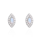 Eloise Opal Stud Earrings | 925 Silver Plated