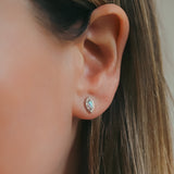Eloise Opal Stud Earrings | 925 Silver Plated