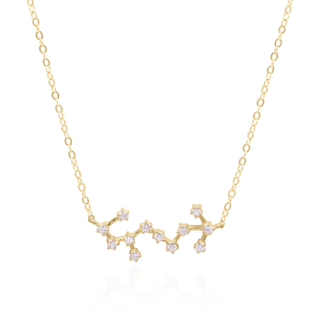 Esphyr Constellation Zodiac Necklace | 18K Gold Plated