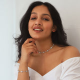 Margot Sparkling Star Choker | Silver Plated