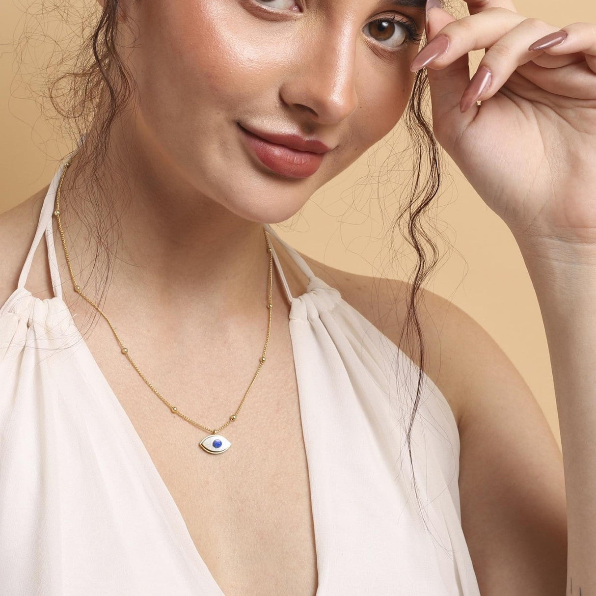 Evil Eye Mother of Pearl Jewellery Set