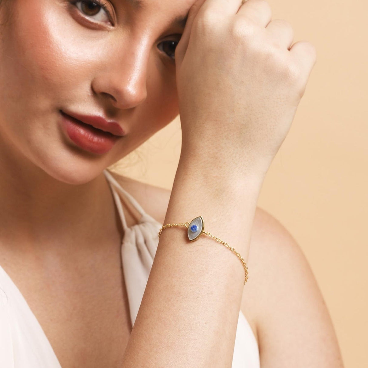 Evil Eye Mother of Pearl Jewellery Set