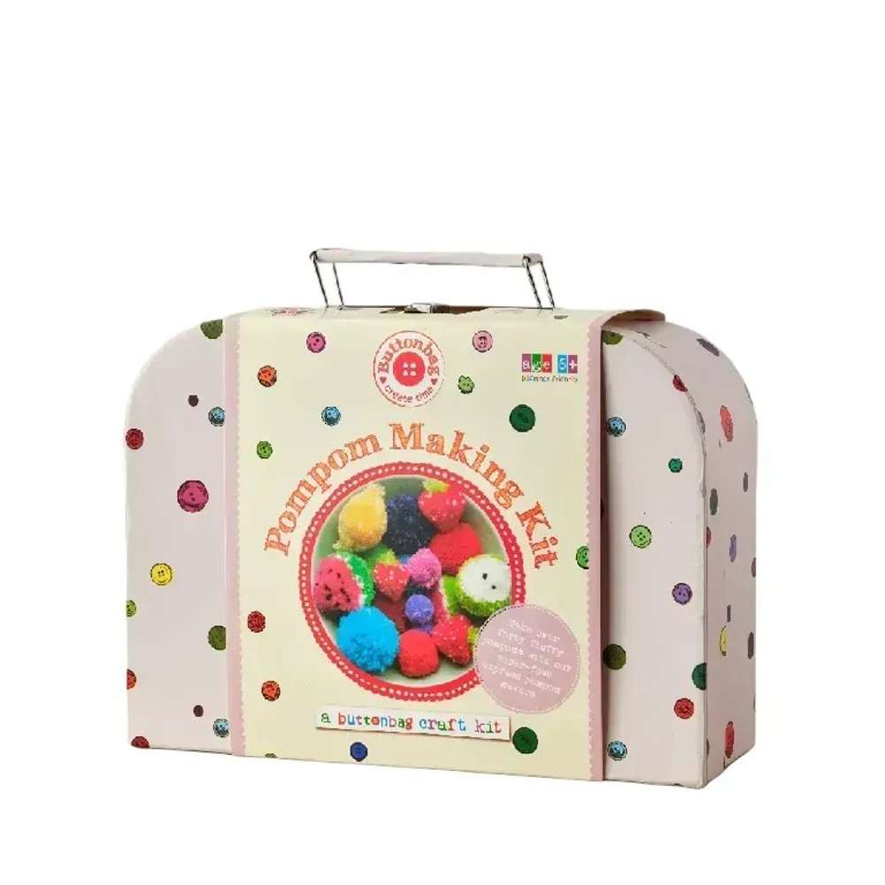 Pompom Suitcase - Buttonbag