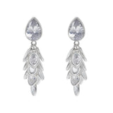 Petite Silver Crystal Drops