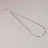 Figaro Chain Necklace Silver 19"