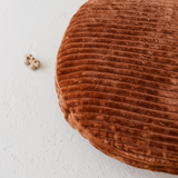 MINICAMP Large Kids Floor Cushion with a terracotta corduroy cover