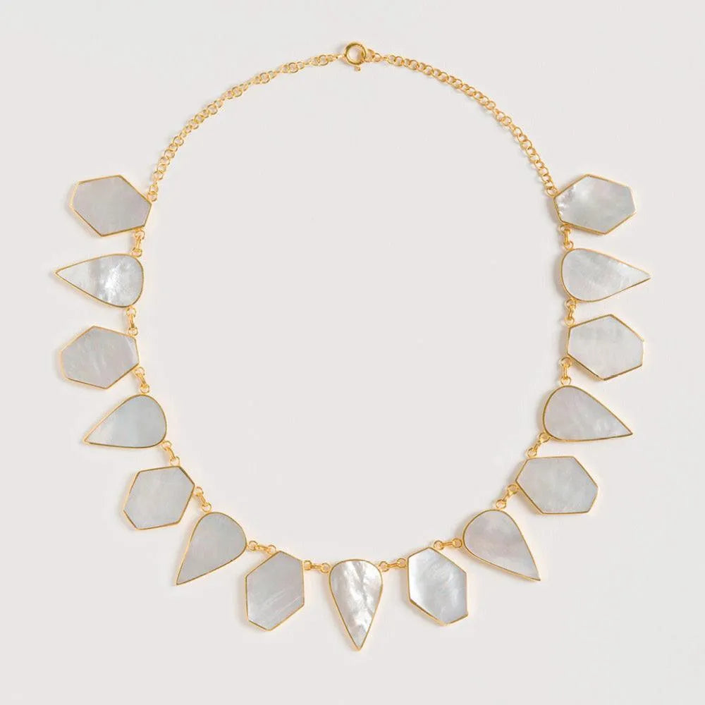 Warrioress Mother of Pearl Necklace