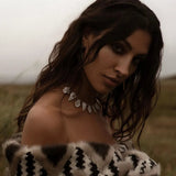 Warrioress Mother of Pearl Necklace