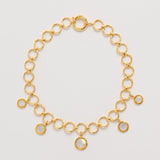 Forged Circular Necklace, Gold