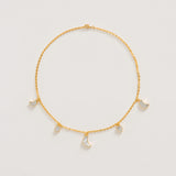 Petite Moon Necklace, Gold