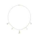 Petite Moon Necklace, Silver