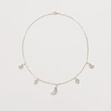 Petite Moon Necklace, Silver