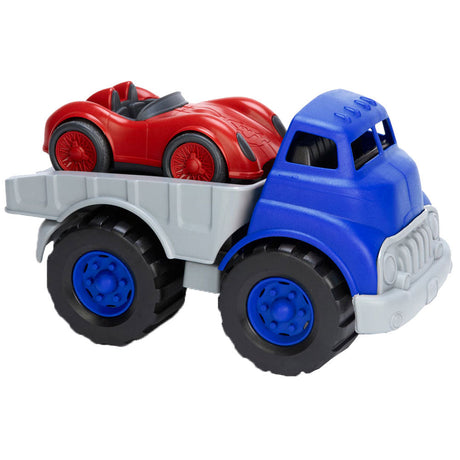 Flatbed Truck & Race Car