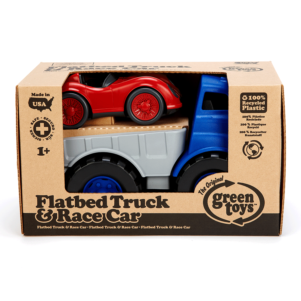 Flatbed Truck & Race Car
