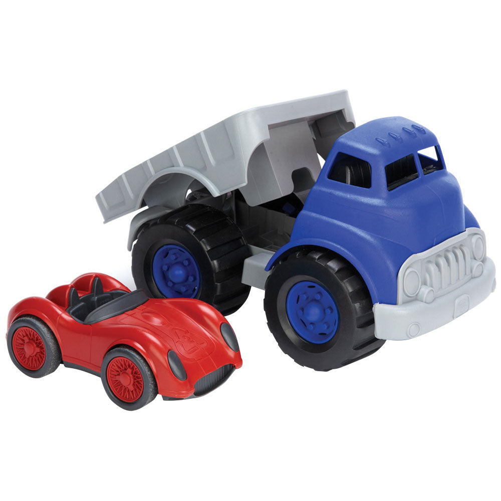 Flatbed Truck & Race Car