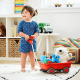 Orange Pull Along Wagon