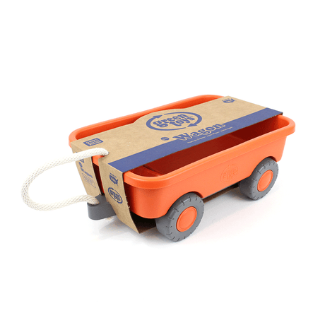 Orange Pull Along Wagon