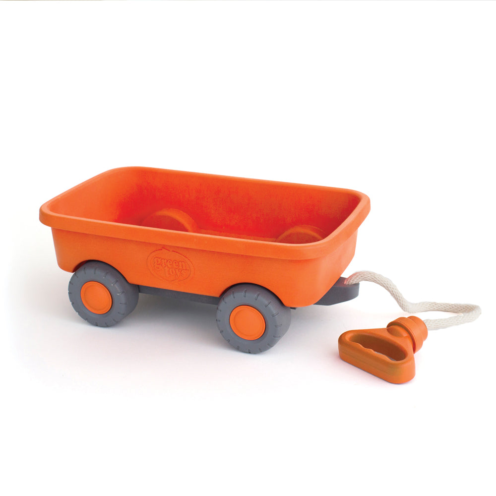Orange Pull Along Wagon