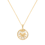 Gemini, Gold Zodiac Necklace
