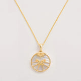 Gemini, Gold Zodiac Necklace