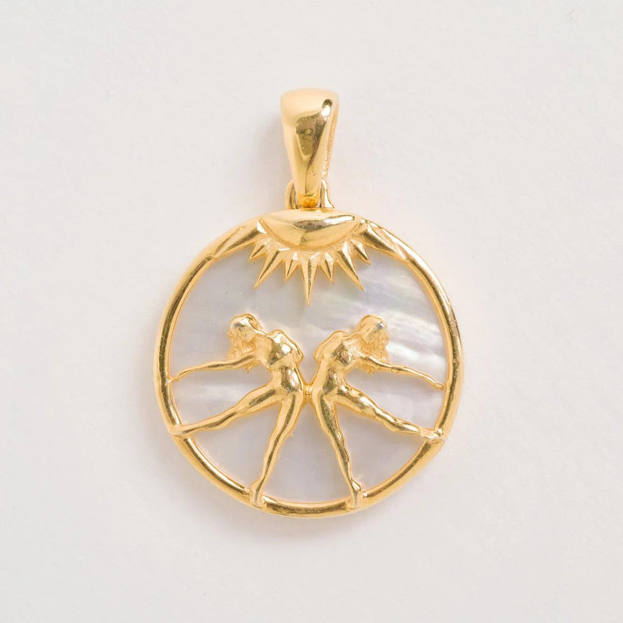 Gemini, Gold Zodiac Necklace