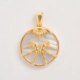 Gemini, Gold Zodiac Necklace