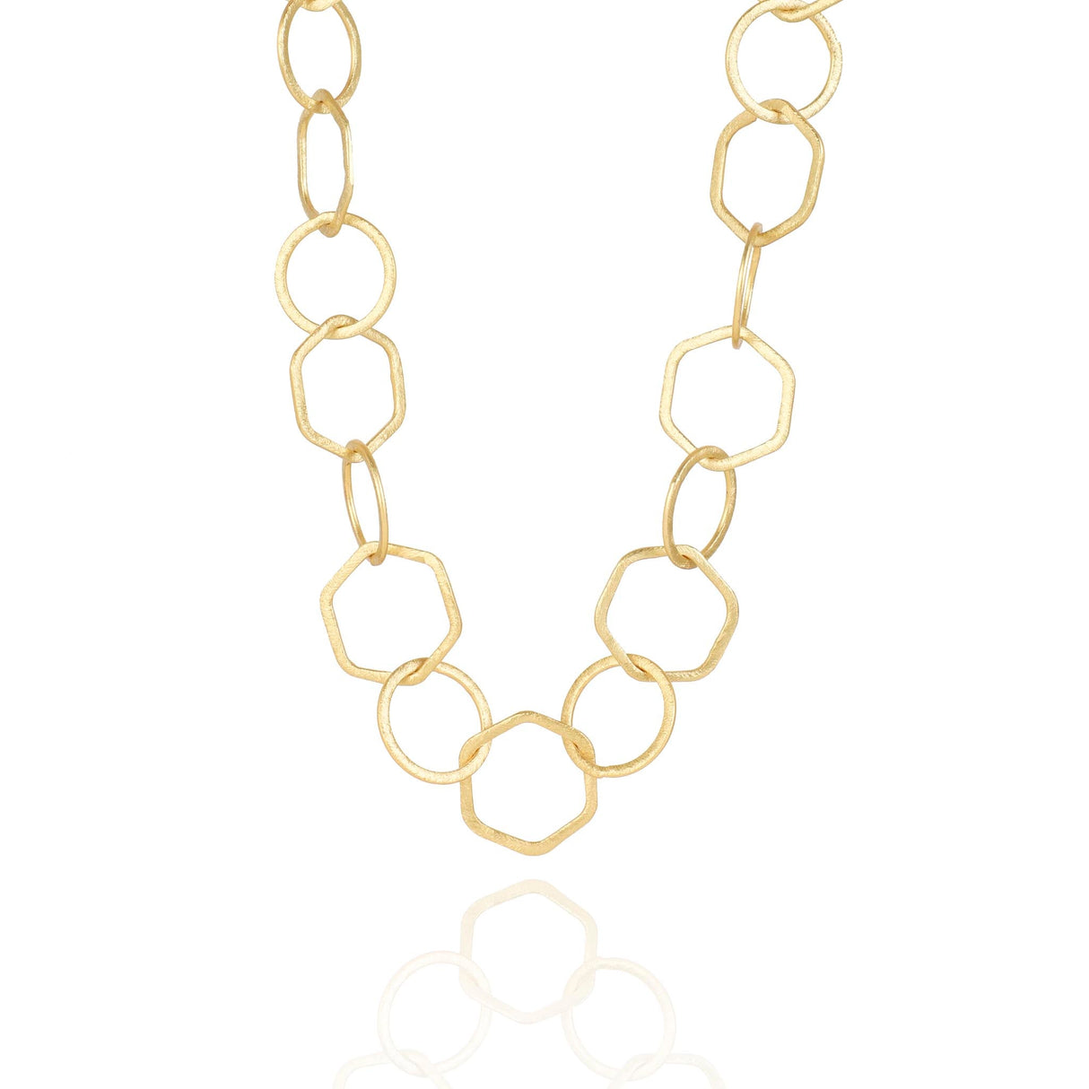 Hexagonal Loop Chain Gold